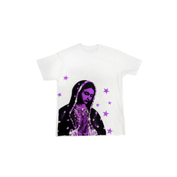 VIRGEN DE GUADALUPE/ARC LOGO TEE (WHITE/PINK)