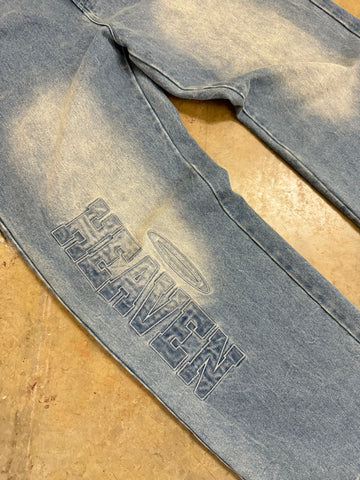 Heaven Baggy Denim Pants (Light Vintage Wash)