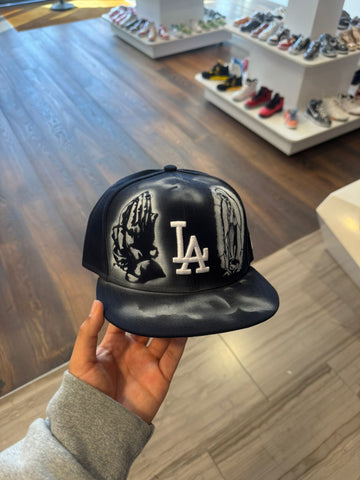Navy Dodgers Fitted