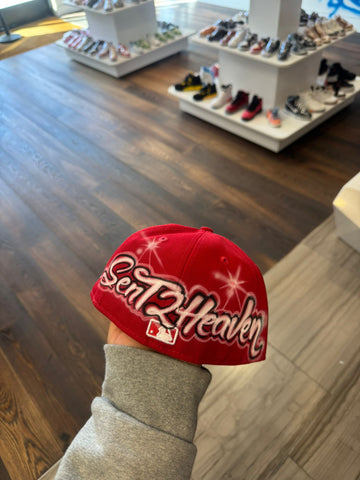 Red Dodgers Fitted - Hover