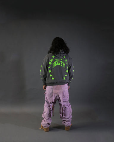 Virgen Mary Star Hoodie (Grey) - Hover