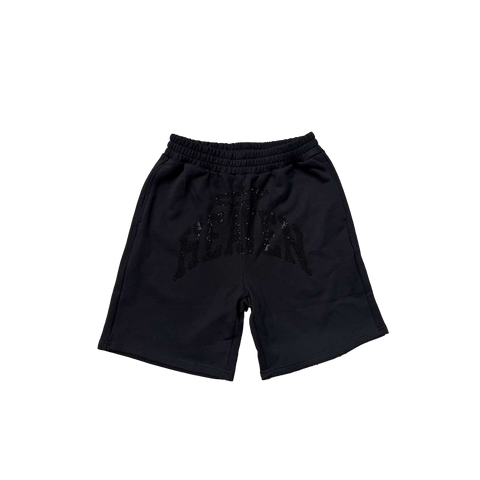 Heaven Arc Logo Rhinestone Short Black/Black