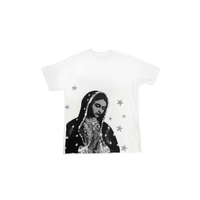 VIRGEN DE GUADALUPE/ARC LOGO TEE (BLACK/WHITE)