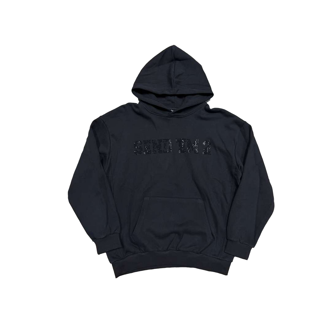 Heaven Arc Logo Rhinestone Hoodie Black/Black