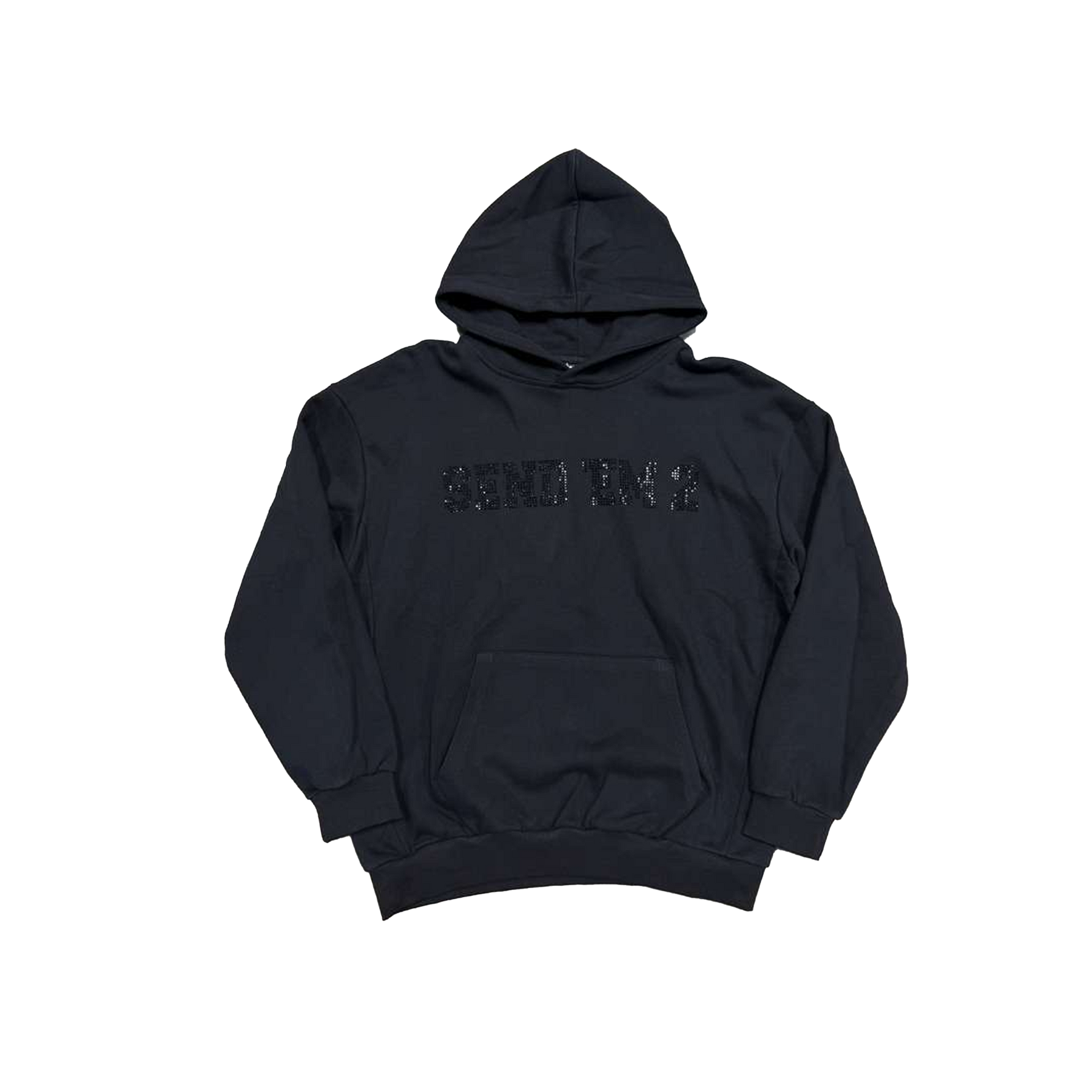 Heaven Arc Logo Rhinestone Hoodie Black/Black