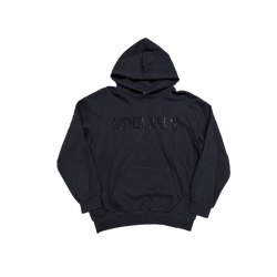 Heaven Arc Logo Rhinestone Hoodie Black/Black