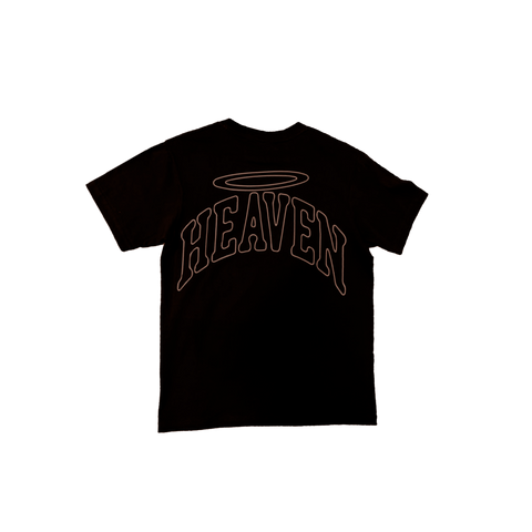 VIRGEN DE GUADALUPE/ARC LOGO TEE (BLACK/BROWN)
