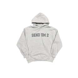 Heaven Arc Logo Rhinestone Hoodie Grey/Black