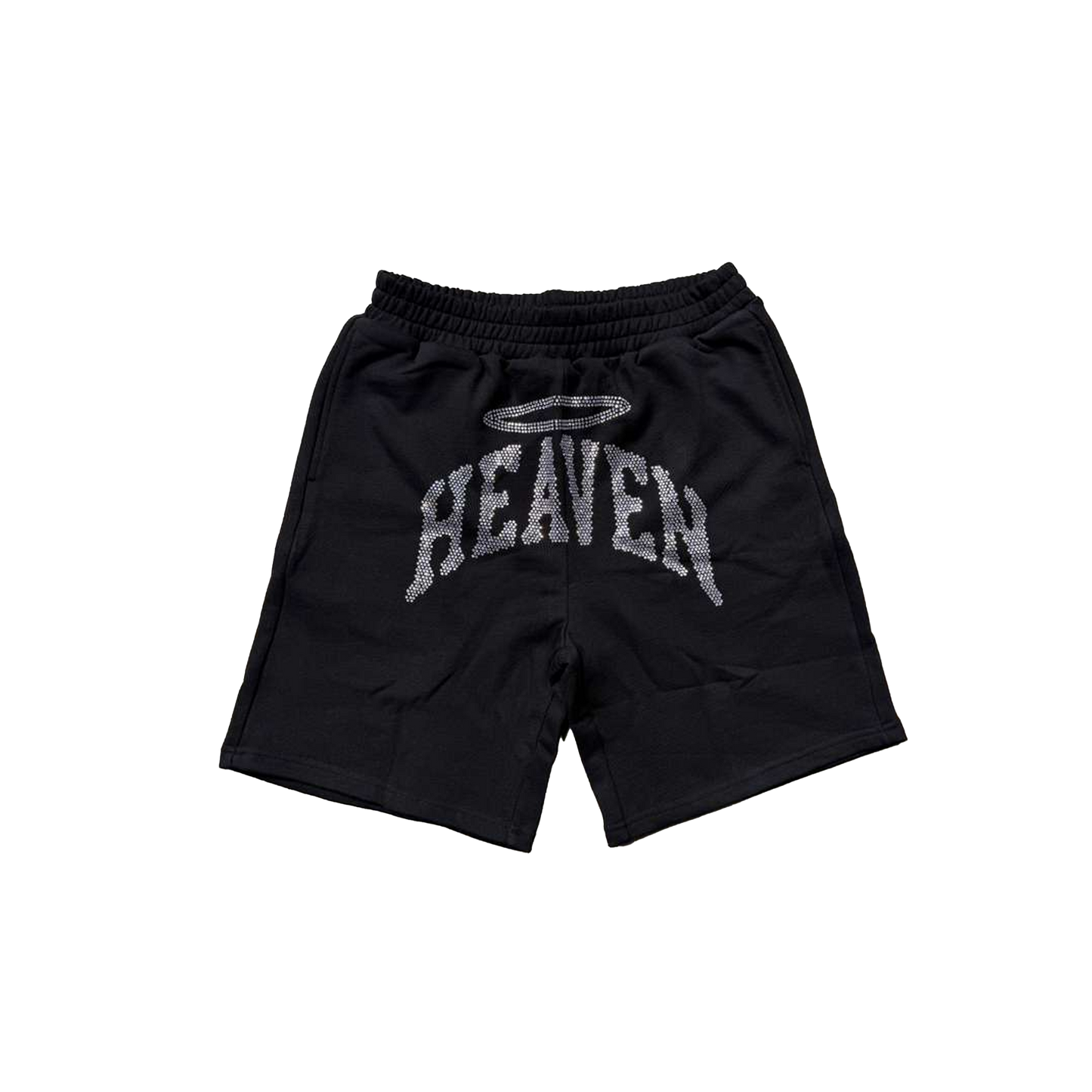 Heaven Arc Logo Rhinestone Short Black/White