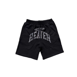 Heaven Arc Logo Rhinestone Short Black/White