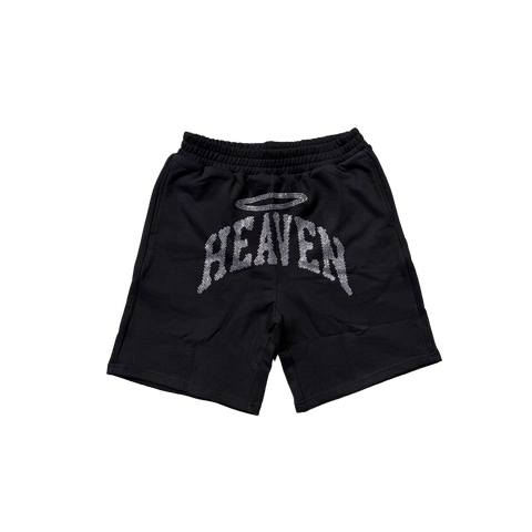 Heaven Arc Logo Rhinestone Short Black/White