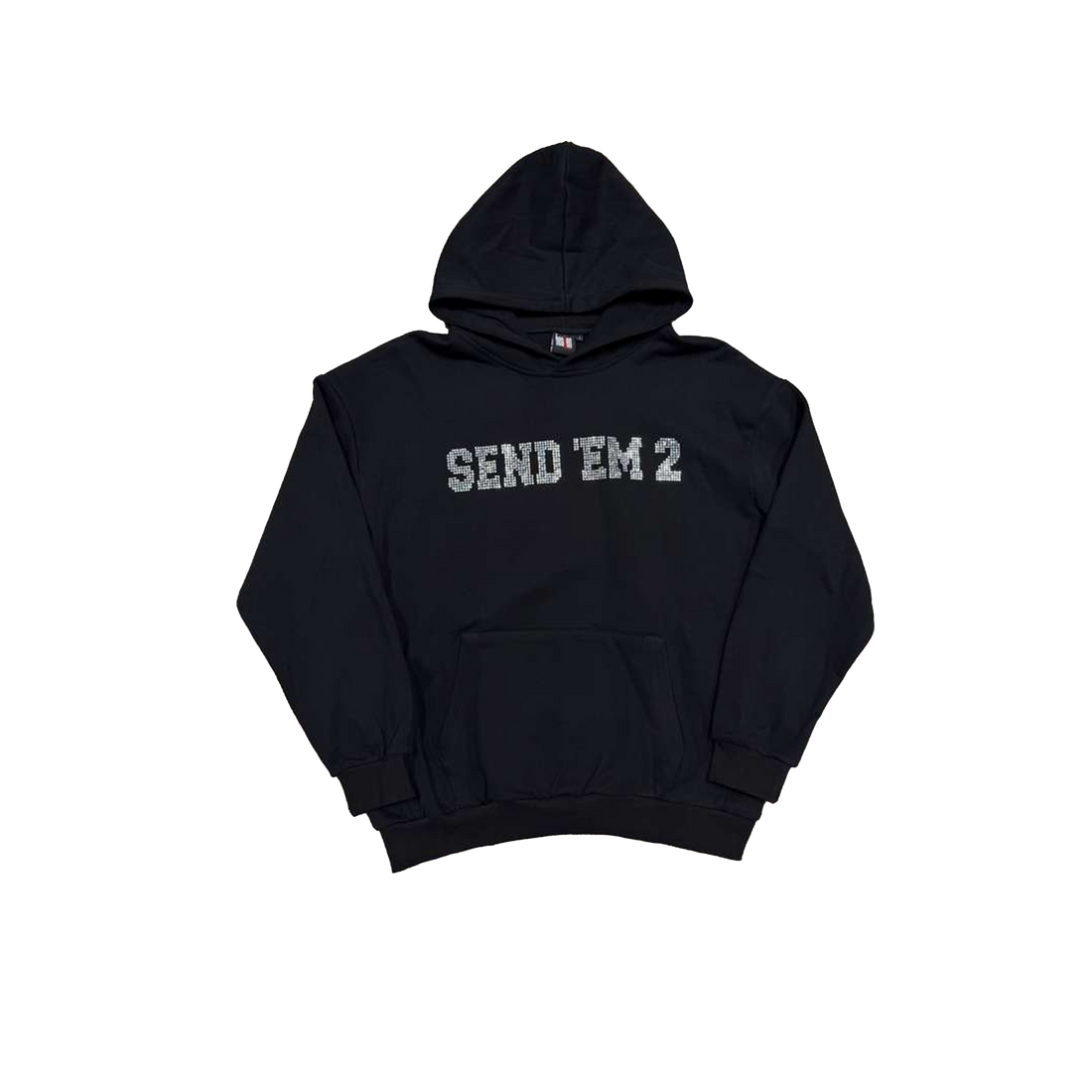 Heaven Arc Logo Rhinestone Hoodie Black/White