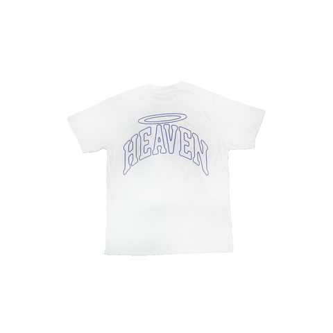 VIRGEN DE GUADALUPE/ARC LOGO TEE (WHITE/BLUE) - Hover