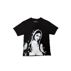 VIRGEN DE GUADALUPE/ARC LOGO TEE (BLACK/CREAM)