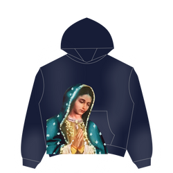 VIRGEN DE GUADALUPE HOODIE (NAVY)