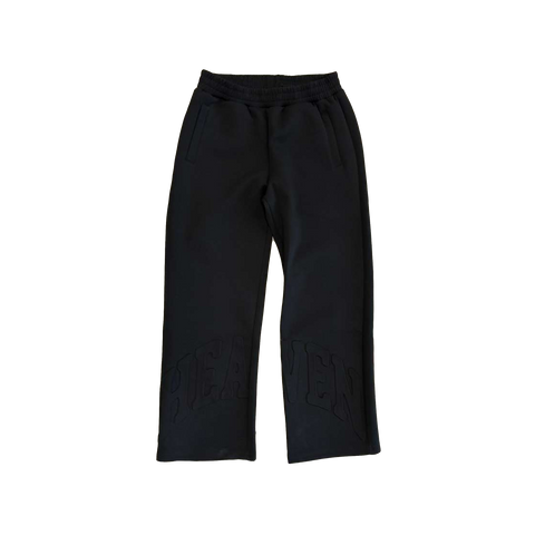 Heaven Embossed Arc Logo Sweats (Black)