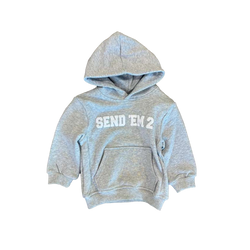 Heaven Arc Logo Hoodie (Grey/White) Big Kids