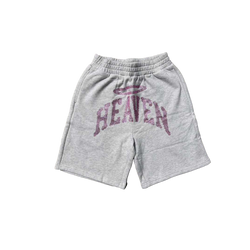 Heaven Arc Logo Rhinestone Short Grey/Pink