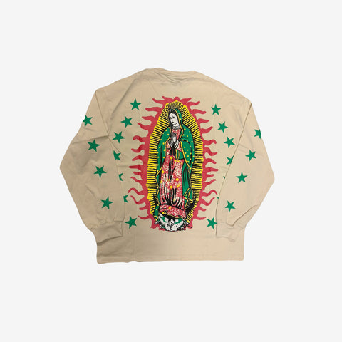 Heaven Arc Logo Virgen L/S Tee Cream - Hover