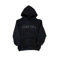 Heaven Arc Logo Hoodie (Black/Black) Big Kids