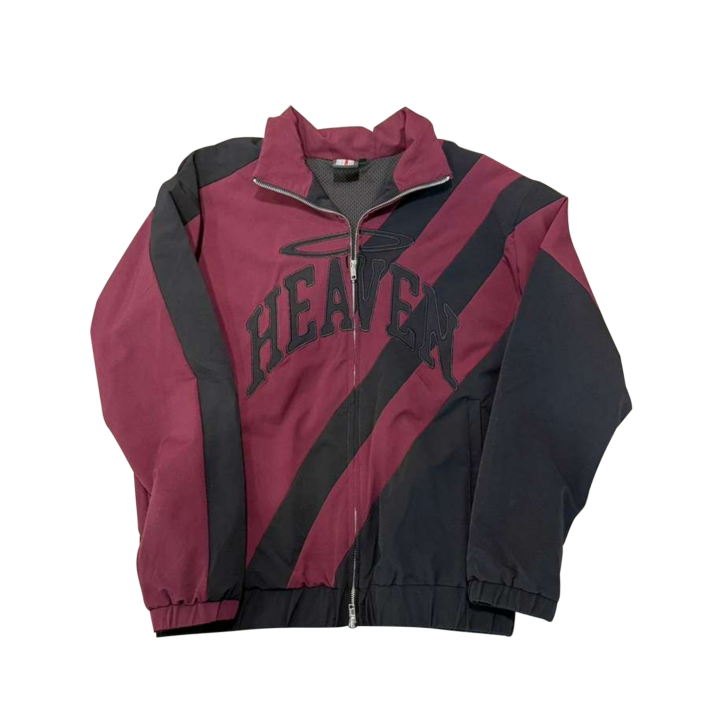 Heaven Double Layer Track Jacket Dark Burgundy