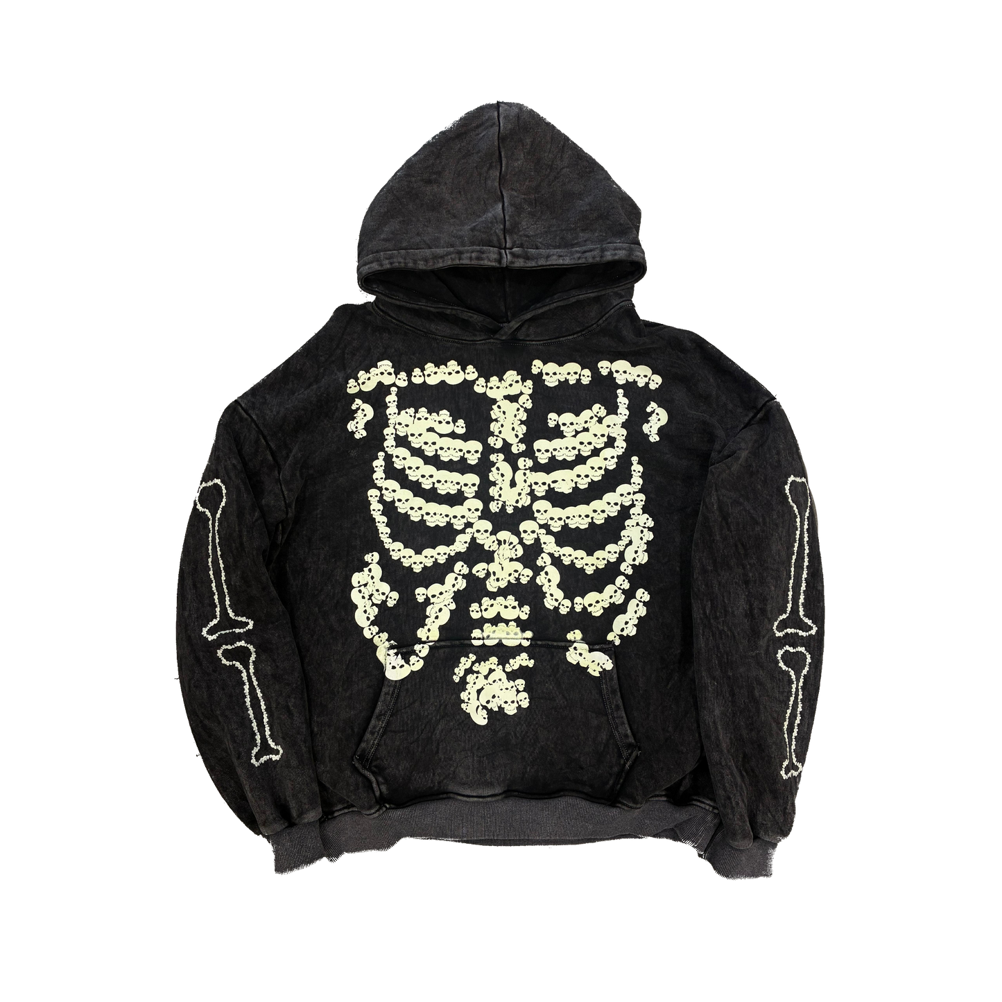 Heaven Skeleton Arc Logo Hoodie (Black/Glow)