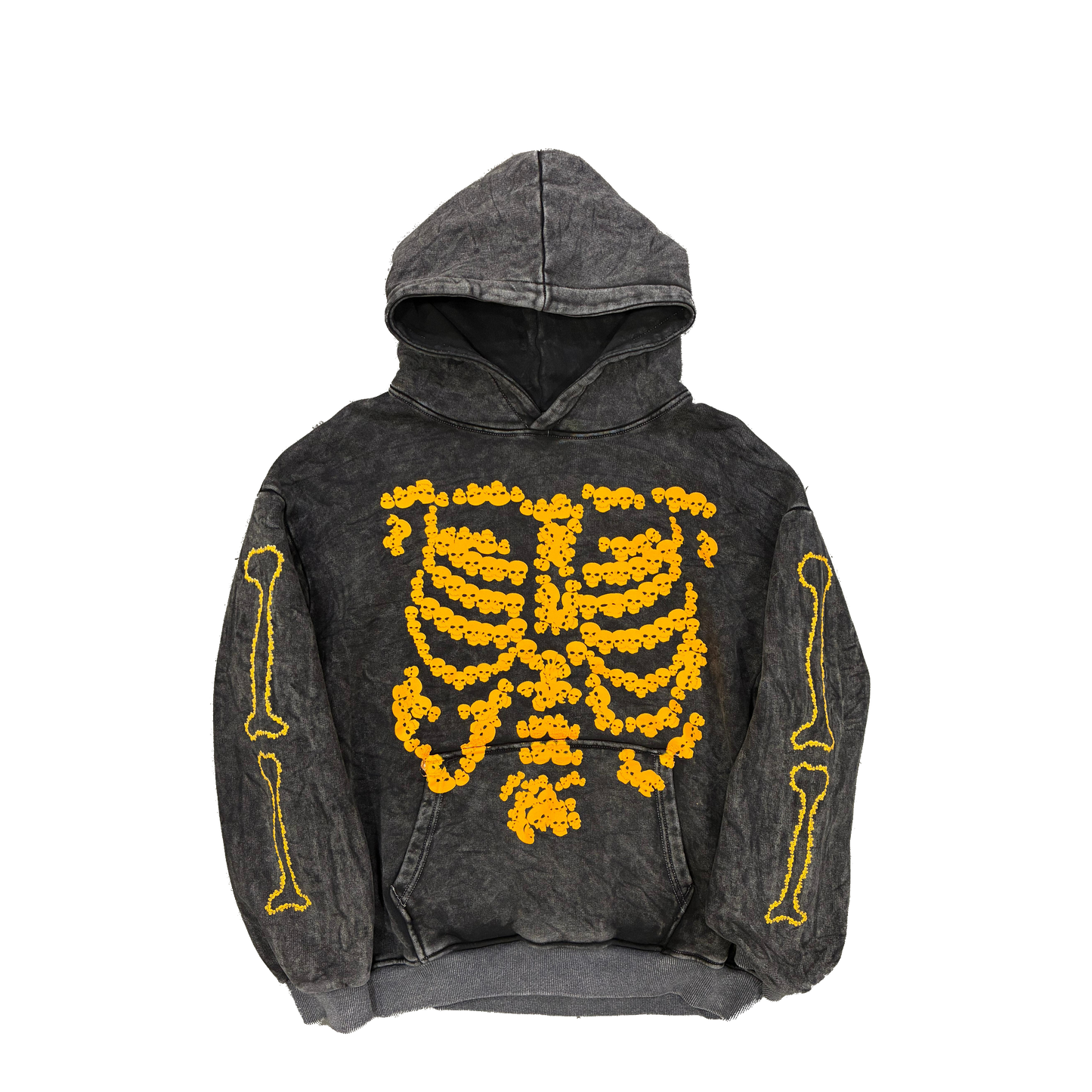 Heaven Skeleton Arc Logo Hoodie (Black/Orange)