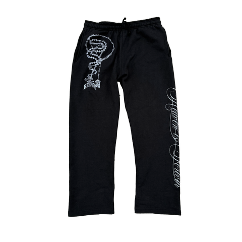 Heaven Pendant Sweatpants “Heaven is Forever” (Silver Glitter)