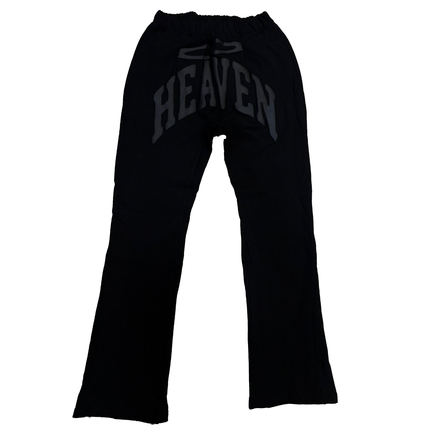 Heaven Arc Logo Flare Sweatpants (Black/Black)