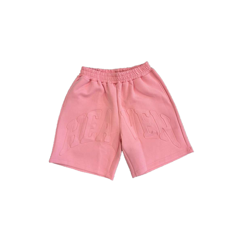Heaven Embossed Arc Logo Shorts (Pink)