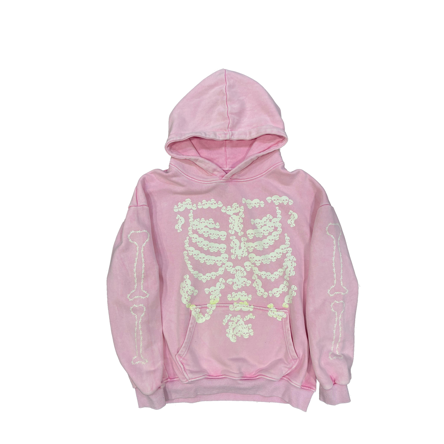 Heaven Skeleton Arc Logo Hoodie(Pink/Glow)