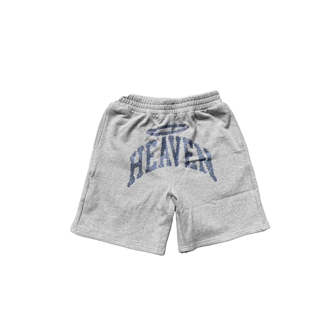 Heaven Arc Logo Rhinestone Short Grey/Blue