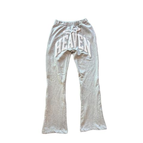 Heaven Arc Logo Flare Sweatpants (White/Grey)
