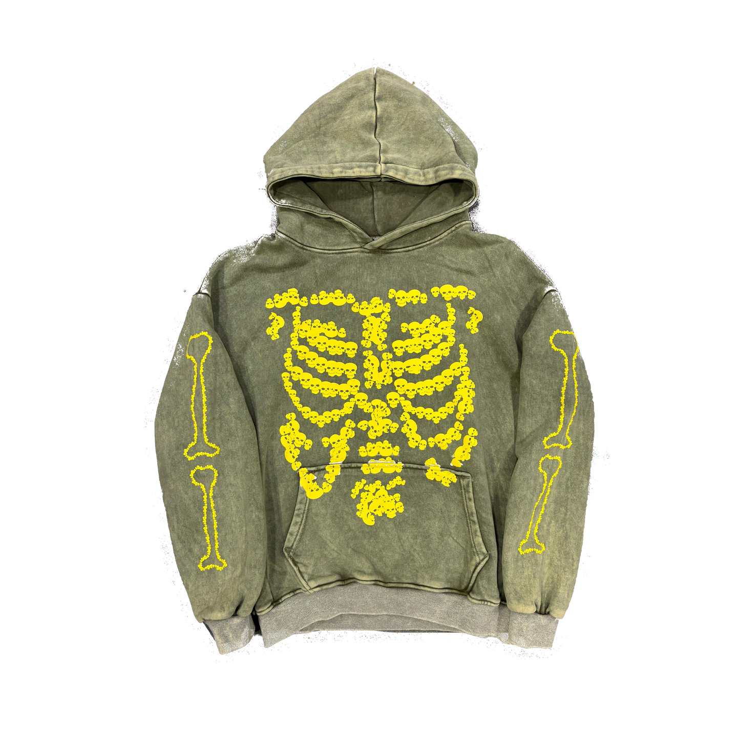 Heaven Skeleton Arc Logo Hoodie (Green/Yellow)