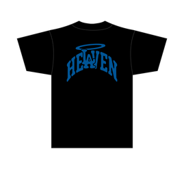 LA VIRGEN DE GUADALUPE ARC LOGO TEE BLUE