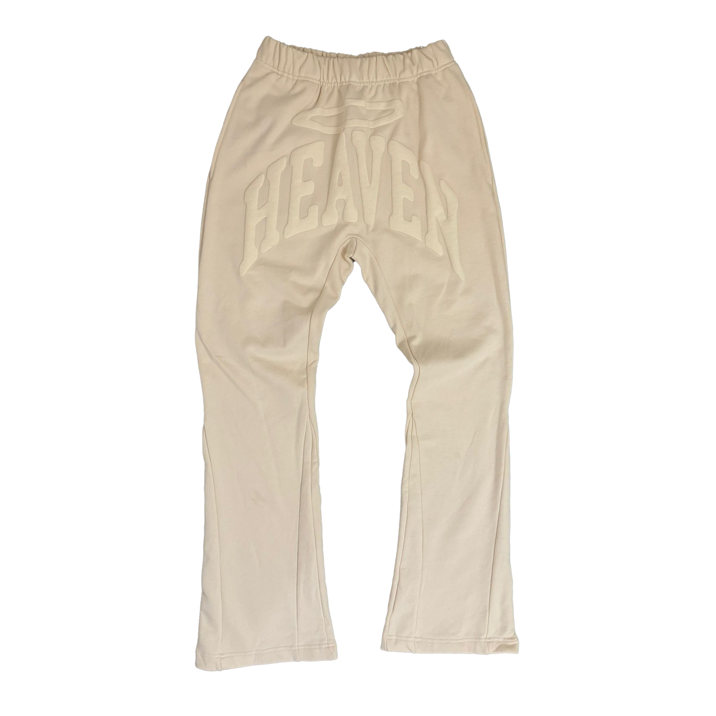 SEND EM 2 HEAVEN FLARE SWEATPANTS ( TONAL CREAM)