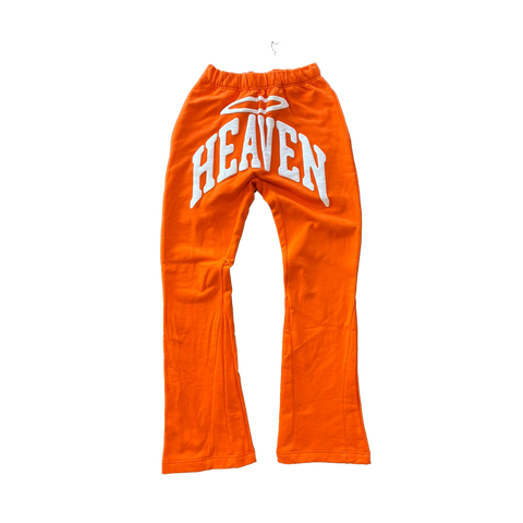 Heaven Arc Logo Flare Sweatpants (Orange/White)