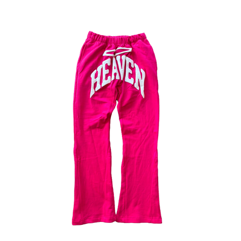 Heaven Arc Logo Flare Sweatpants (Fuschia/White)