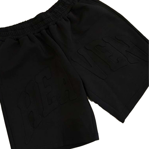 Heaven Embossed Arc Logo Shorts (Black)